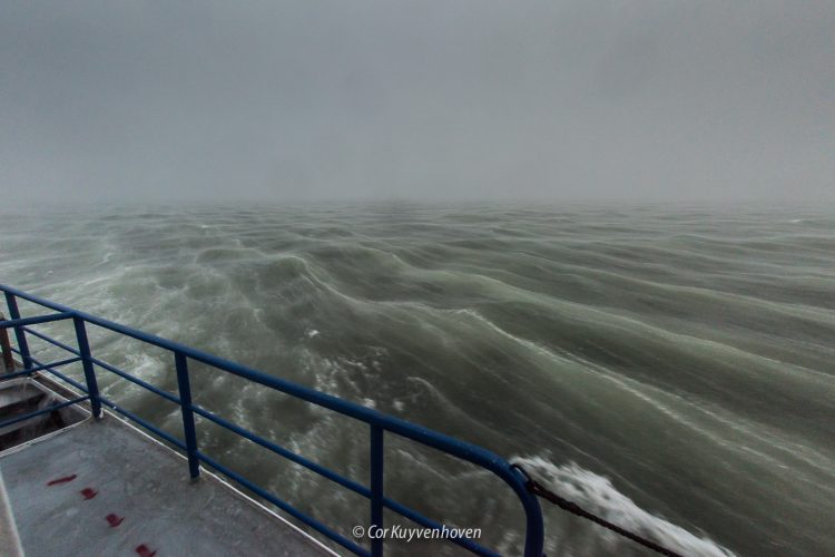 Storm op de Noordzee