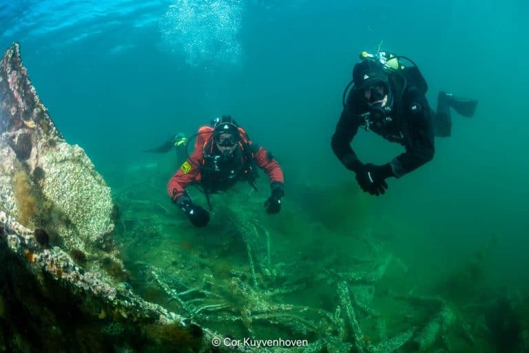 Tirpitz diving 01 Duiken op het wrak de Tirpitz in Noorwegen